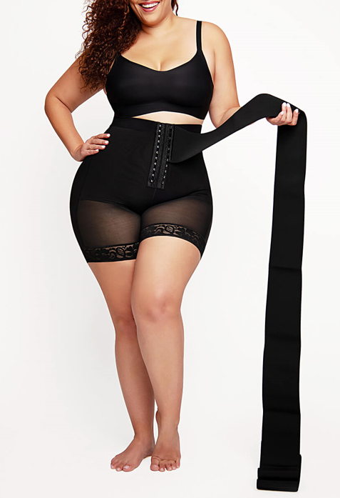 The AirSlim® 2-In-1 High-Waisted Booty Lift Shaper Shorts