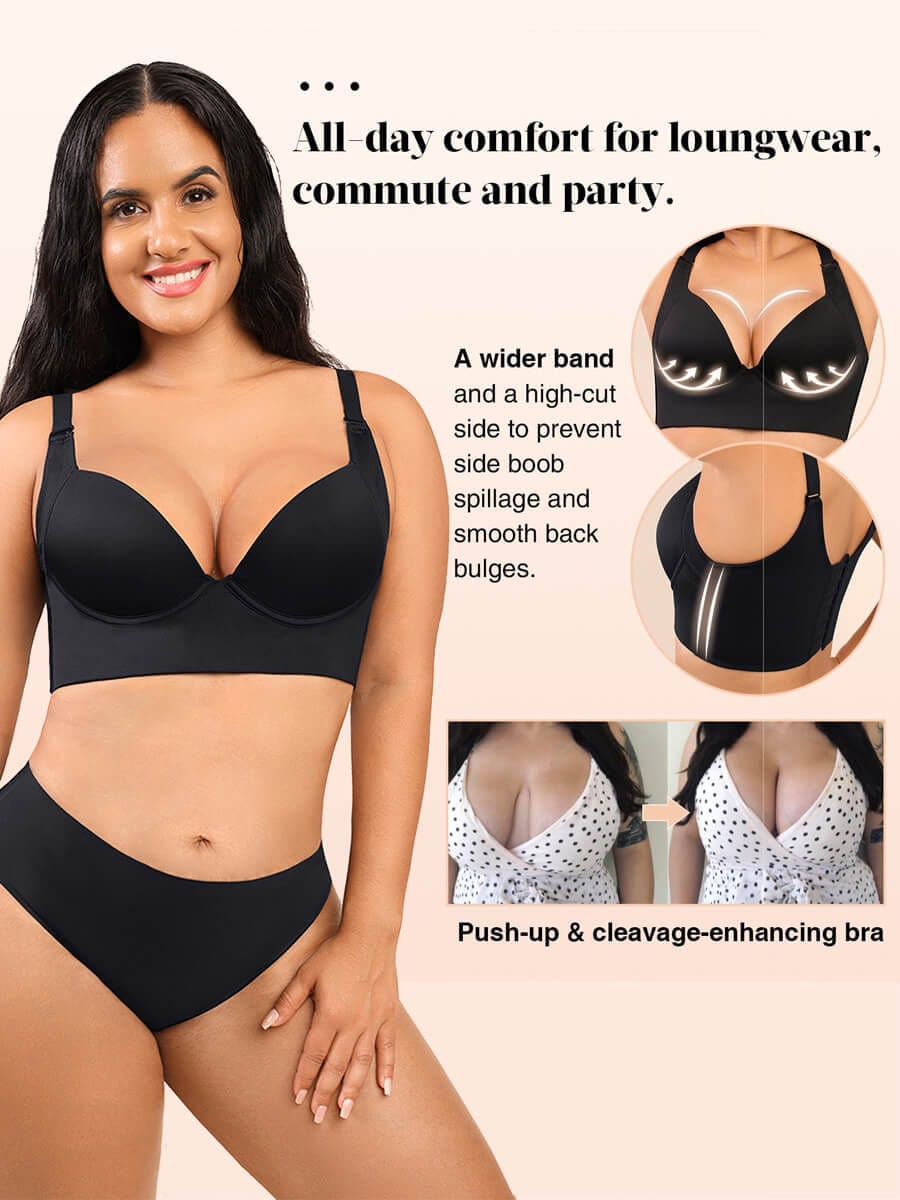 Wholesale Fashion Deep Cup Bra Hides Back Fat Diva New Look