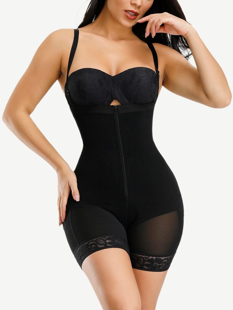 Wholesale Full Body Shaper Zipper Fajas Abdominal Control