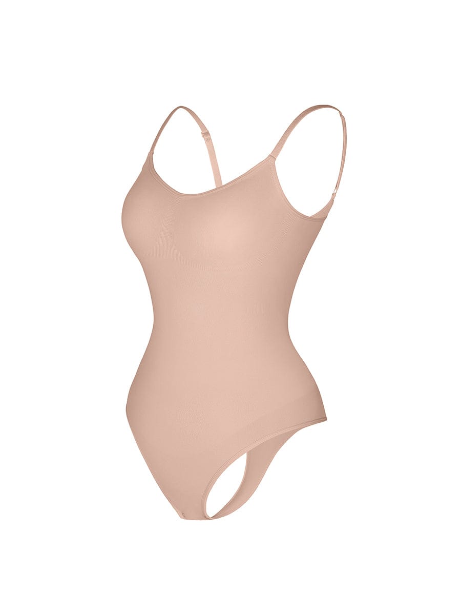 Wholesale Seamless Covered Bust Jumpsuit Thong Bodysuit