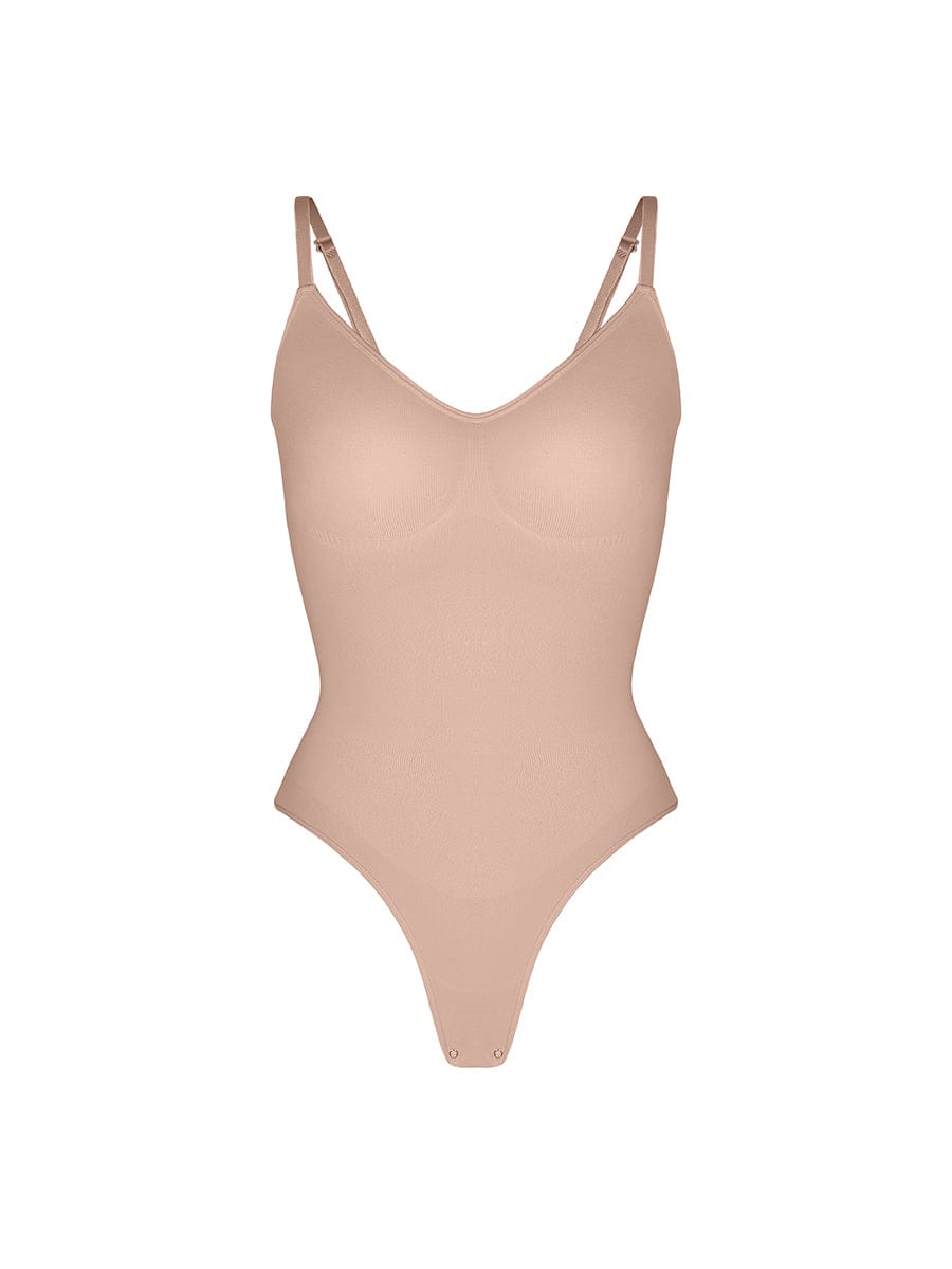 Wholesale Seamless Covered Bust Jumpsuit Thong Bodysuit