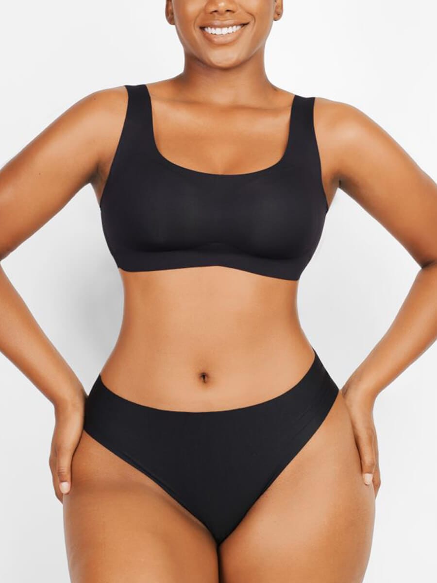Non-marking and Comfort Bra with Drop Glue Design Supports Gathering Bust