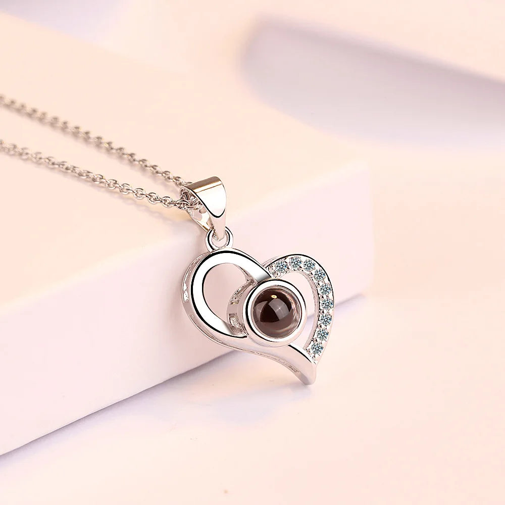 Pesonalized Heart Photo Neckalce & Braclete