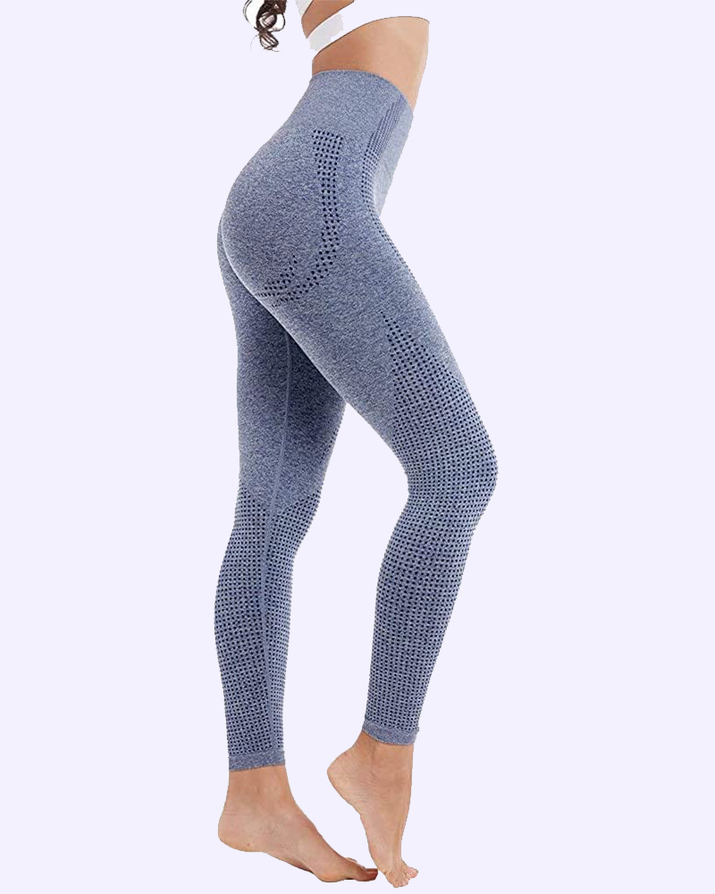 Колготки леггинсы. Бесшовные легинсы. Ne Active High-Waist Smart Pocket Leggings 402 (m, светло-голубой.