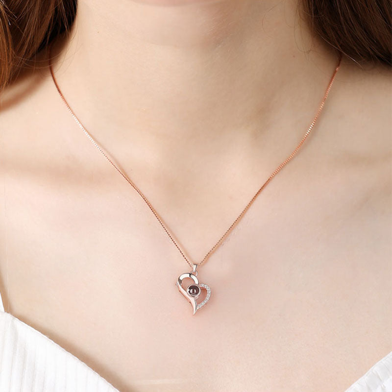 Pesonalized Heart Photo Neckalce & Braclete