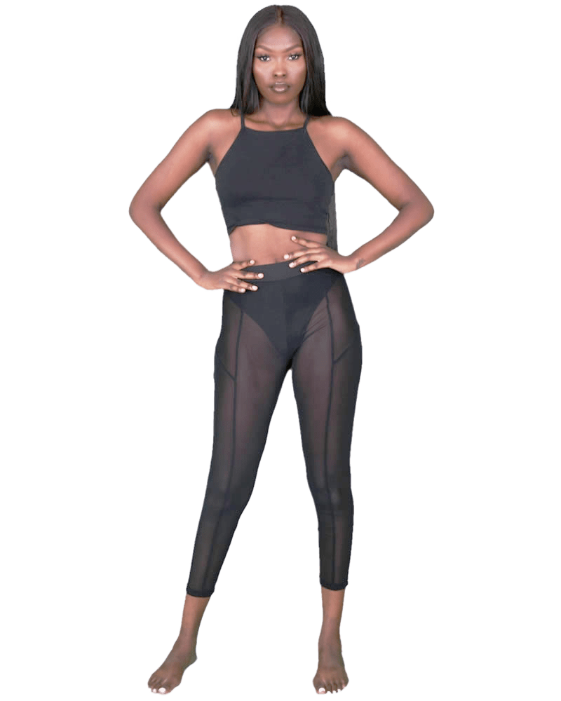 Transparent High Street Leggings by Queeng