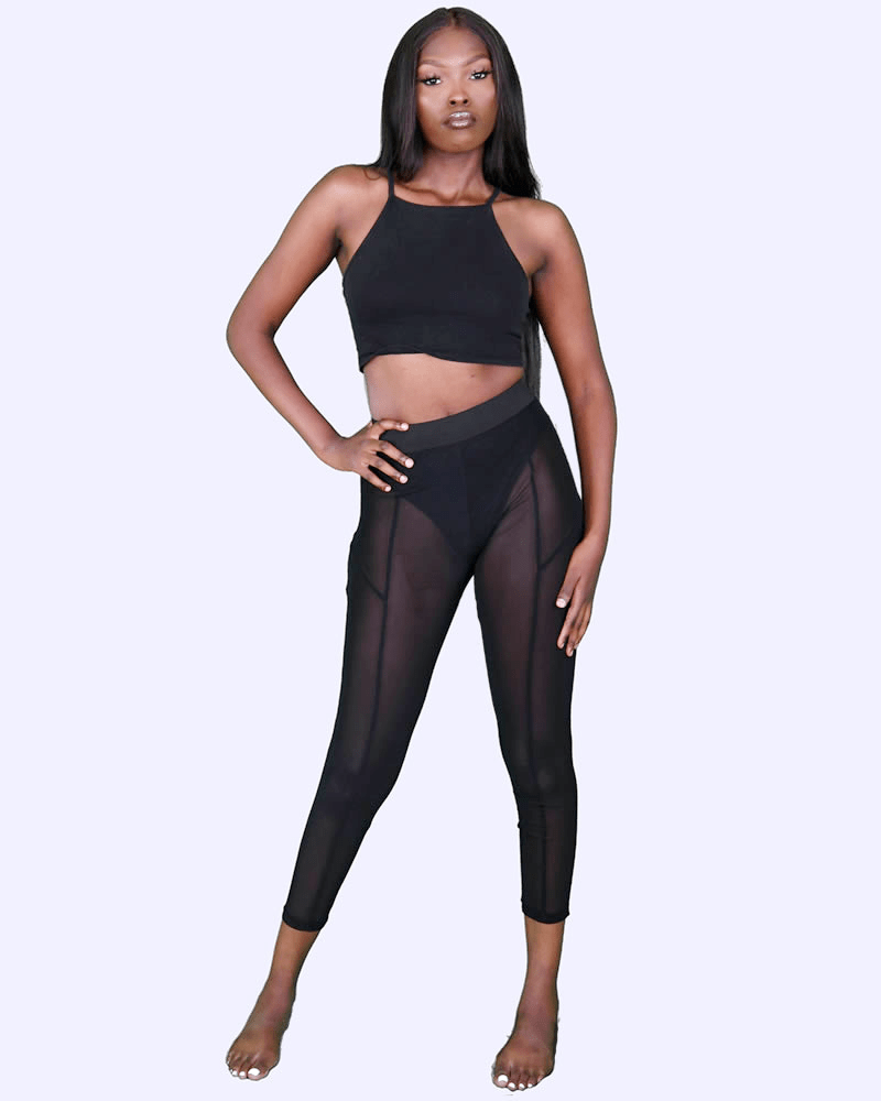 Transparent High Street Leggings by Queeng